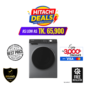 Hitachi 10.5kg Front Loading Washing Machine (BD-1054HVOS)